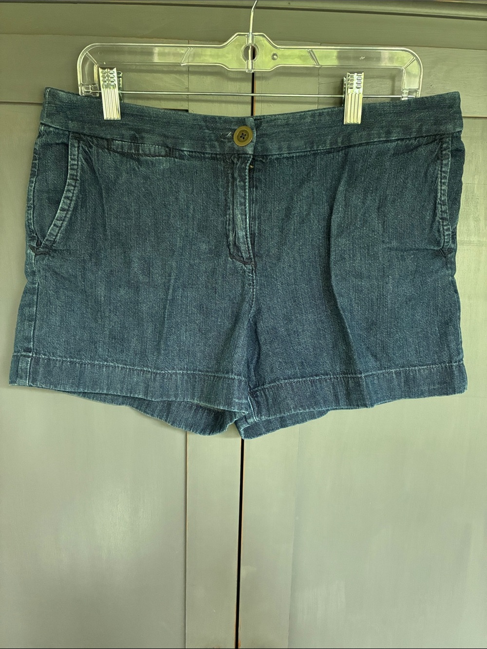 Loft 10 Classic Dark Blue Denim Women's Shorts